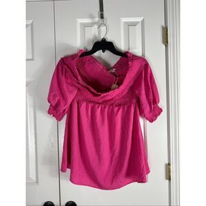 NWT Oddy Womens Pink Blouse Size M